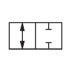 Distributeur hydraulique 2 voies 2 positions