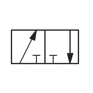 Distributeur hydraulique 3 voies 2 positions