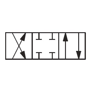 Distributeur hydraulique 4 voies 3 positions