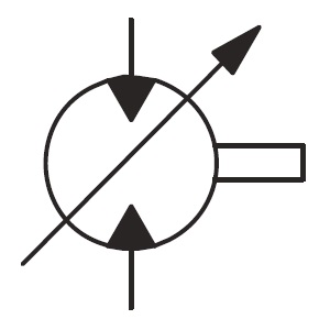 Moteur hydraulique à déplacement variable bidirectionnel