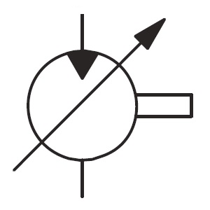 Moteur hydraulique à déplacement variable unidirectionnel