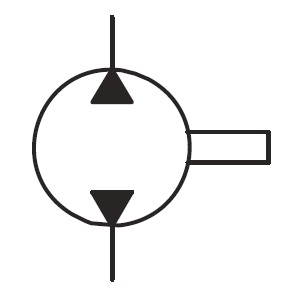 Pompe hydraulique à déplacement fixe bidirectionnelle