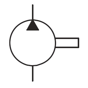 Pompe hydraulique à déplacement fixe unidirectionnelle